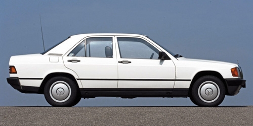Mercedes Benz W201 190E 1982 weiss 1:18 Mercedes Benz W201 190E 1982 weiss 1:18